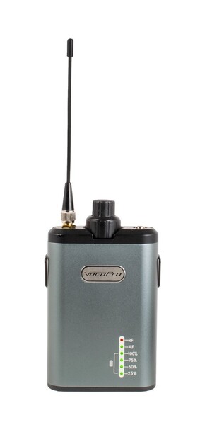 PROFESSIONAL LONG-RANGE UHF STEREO WIRELESS IN-EAR MONITOR SYSTEM WITH WIRELESS-ON-CHIP TECHNOLOGY